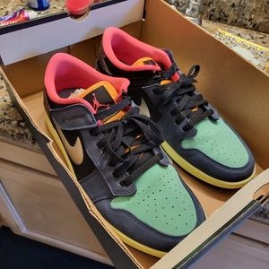 Jordan 1 low flyease custom size 13 men